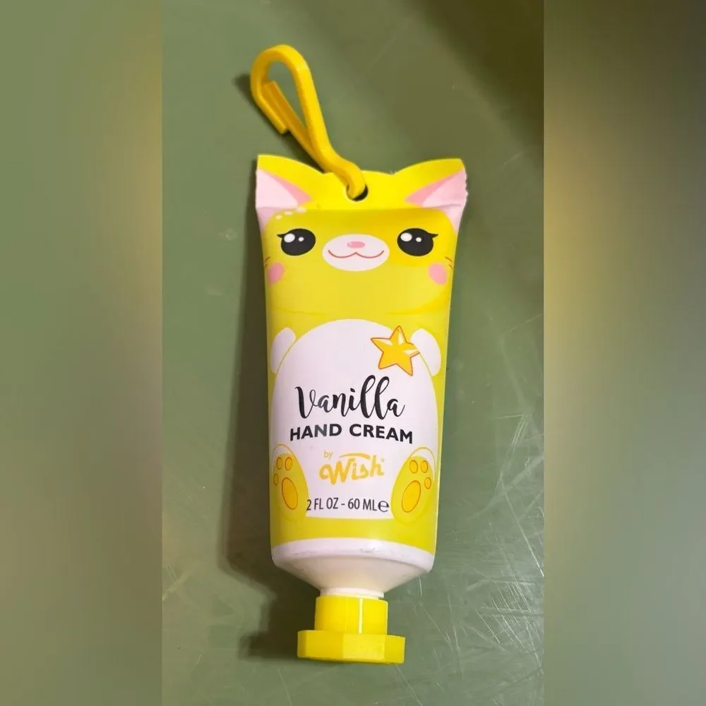 5 New Wish Scented Hand Cream Set NWT Peach Cotton Candy Peppermint Vanilla Rasp